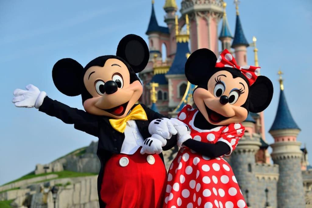L'Olivier Centre Ville Parking Disneyland 4 Personnes Et 1 Bebe Bailly-Romainvilliers Dış mekan fotoğraf